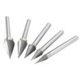 thumbnail image 4 of Fraise à Coupe Unique, 5 Pièces Fraise Rotative à Coupe Unique Fraise Carbure Précision Machinée, 4 of 14