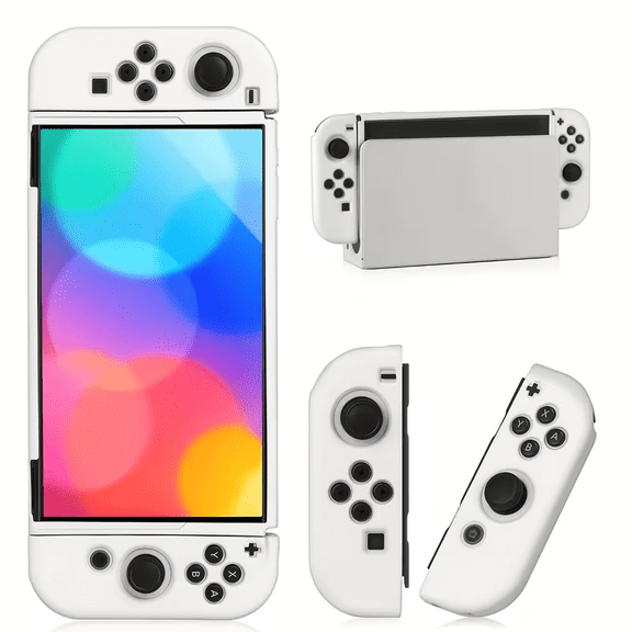 TPU Soft Protective Case for Nintendo Switch Oled,Soft Protective Cover for Console and joy-con