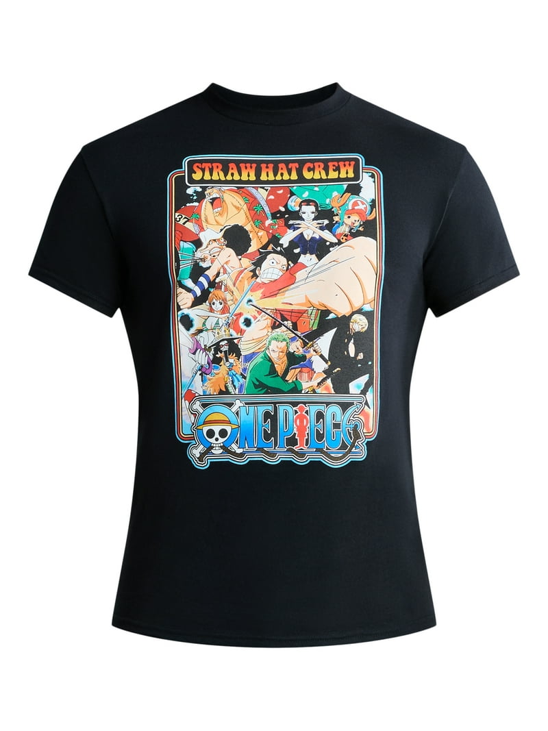 One Piece Men's and Big Men's Graphic Cotton Tee with Short