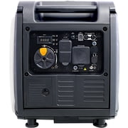 Super quiet Inverter Generator 4500w portable generator electric start, foldable handle with wheel, 212cc 4 stroke CARB EPA compliant, White