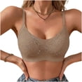 thumbnail image 2 of Bixock Push Up Bra for Women No Underwire Wireless Seamless Bra Lace Splicing Lift Support Thin Back Support Everyday Casual Women Under Wear, 2 of 6