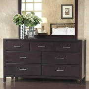 Modus Furniture Nevis Seven Drawer Dresser in Espresso (2024)