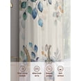 thumbnail image 6 of Thanksgiving Pumpkin Sheer Curtains 84 Inch Length 2 Panels Set for Living Room/Bedroom, Fall Eucalyptus Autumn Leaves Beige Curtain Sheers Drapes Rod Pocket Curtains Window Treatment Set 52''x84''x2, 6 of 7
