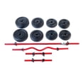 thumbnail image 1 of Kit de pesas Barra Recta, Barra Z, Mancuernas y Discos 28 KG Energym 9233, 1 of 4