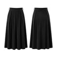 thumbnail image 7 of yillto Womens Corduroy Skirts Pleated High Waist Flowy Loose Fall Winter Long Skirt with Pockets S-XXXL, 7 of 7