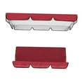 thumbnail image 1 of DEBGFS Ensemble de Balançoire de Patio Housse de Coussin Imperméable pour Balançoire de Patio pour Siège de Balançoire 3 Personnes Jardin Extérieur, Rouge, 1 of 8