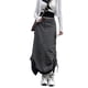 thumbnail image 1 of VISgogo Falda Larga para Mujer con Cordón Ajustable, Ropa de Verano Suelta de Estilo Casual de Color Sólido VISgogo moda, 1 of 9