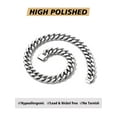thumbnail image 6 of FindChic Chunky Cuban Link Chain for Women Stainless Steel Choker Necklace Silver Hip Hop Curb Chain Birthday Mothers Day Jewelry Gifts Her Mom Wife Lady Female Adults Age Ideas, 14mm/20inch, 6 of 9