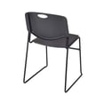thumbnail image 6 of Romig Zeng 400lb Capacity Armless Stackable Chair – Ultra-Compact, Heavy-Duty Metal Frame with Durable Plastic Seat, Space-Saving & Versatile for Offices, Classrooms & Events (Black, 50 Pack), 6 of 7