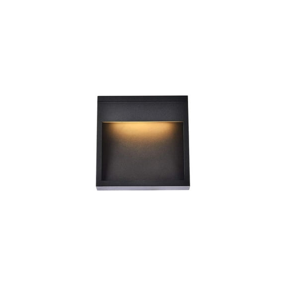 Raine Integrated LED wall sconce in black