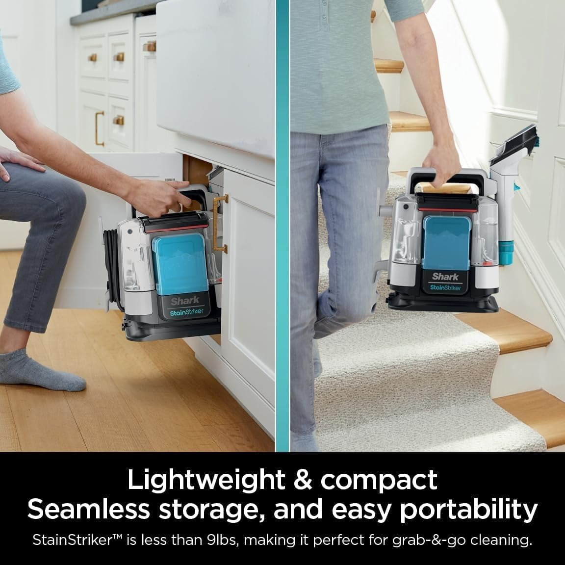 Restored Shark StainStriker Portable Carpet & Upholstery Cleaner - Spot, Stain, & Odor Eliminator, PX201 (Refurbished)