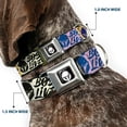 thumbnail image 2 of Star Wars Pet Collar, Dog Collar Metal Seatbelt Buckle, Boba Fett Boba Lives Graffiti Stacked Multi Color, 11 to 16.5 Inches 1.0 Inch Wide, 2 of 8