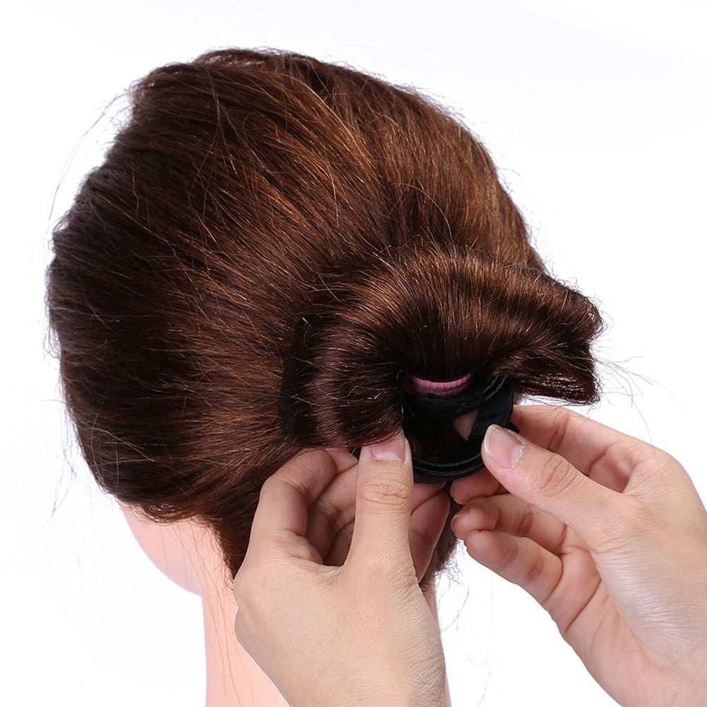 Hair Puff Donut Styling Tools Elastic Band U Clip Girls DIY Magic Hair Bun