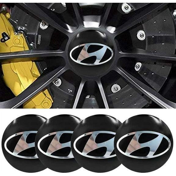 jdmotive Chromed Aluminum Wheel Center Cap Sticker Automotive Specialty Part, 2.22", 4 Piece