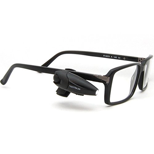 Rechargeable Book Light for Glasses. Led Reading Light. Clip on Design Made in Germany. Complimentary Protective Case Included