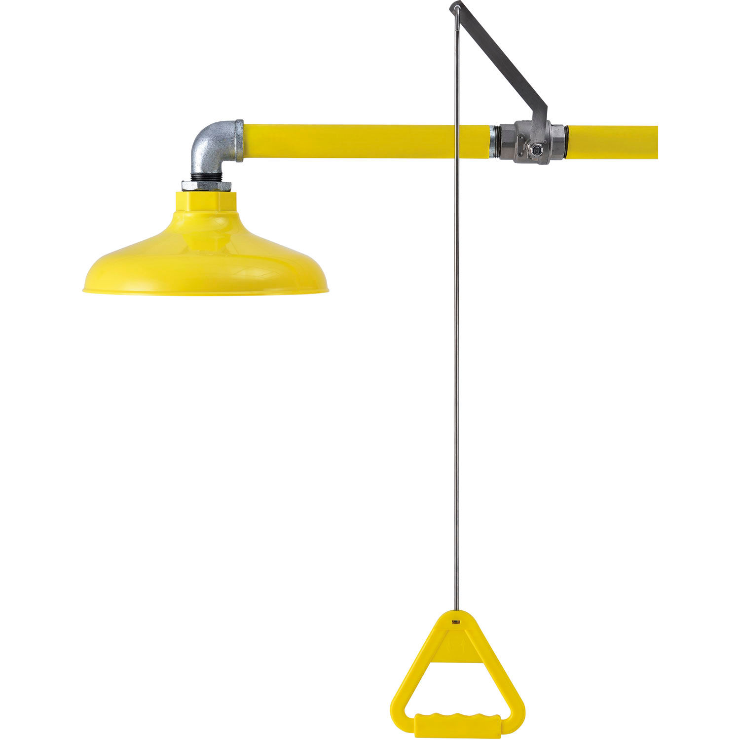 Floor Mounted Emergency Combination Shower With Eyewash Station