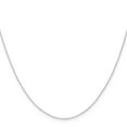 thumbnail image 3 of Auriga Fine Jewelry Mother's Day Gift 14K White Gold .4 mm Carded Cable Rope Chain Necklace for Women 24", 3 of 7