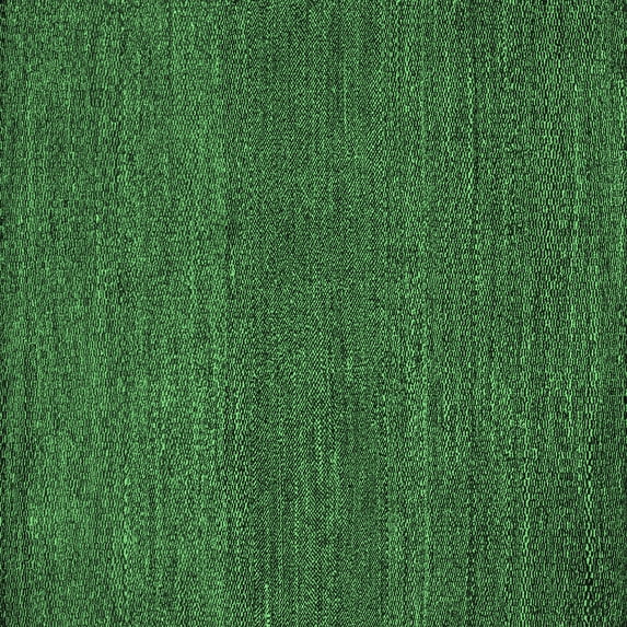 Ahgly Company Machine Washable Indoor Square Abstract Emerald Green Modern Area Rugs, 5' Square