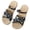 Black, variant on Women's Floral Ruffle Two-Way Slides, Non-Slip Summer Sandals