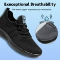 thumbnail image 4 of BERANMEY Mens Casual Running Sneakers Breathable Mesh Walking Sneakers for Mens Womens Lightweight Tennis Shoes Training Sneakers with Gym Workout Travel Sports, 4 of 5