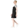 thumbnail image 4 of Unique Bargains Junior's Adjustable Strap a-Line Overall Denim Dress, 4 of 6