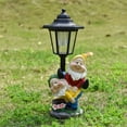 thumbnail image 1 of Lámpara decorativa Hexagonal de resina con luz de estatuilla bonita Solar para decoración de jardín, 1 of 4