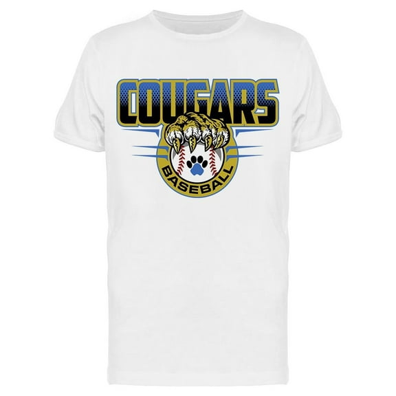 Cougars, Baseball T-Shirt Men -Image by Shutterstock, Male Medium
