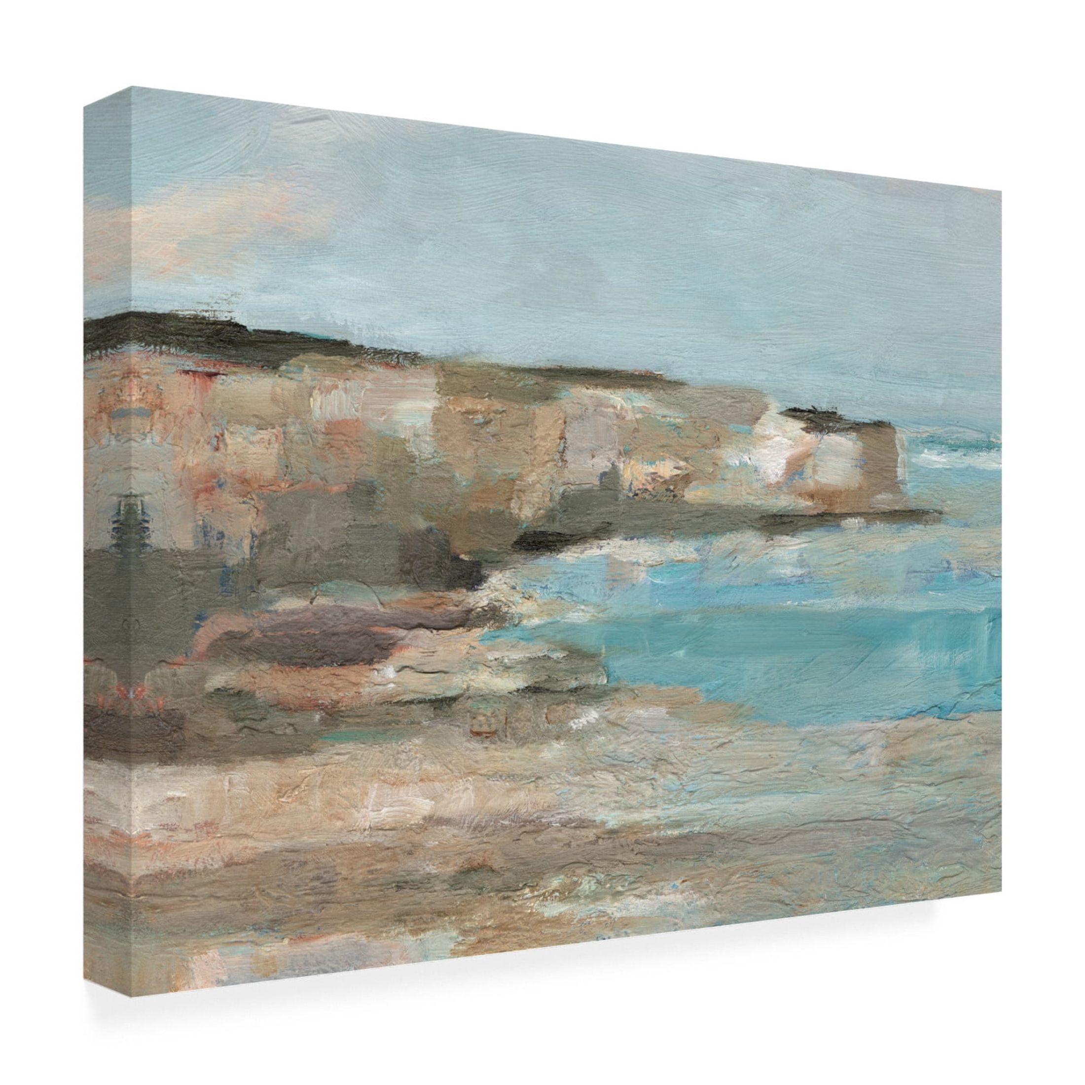 Trademark Fine Art Ethan Harper Neutral Coastal Cliffs I Canvas Wall Art