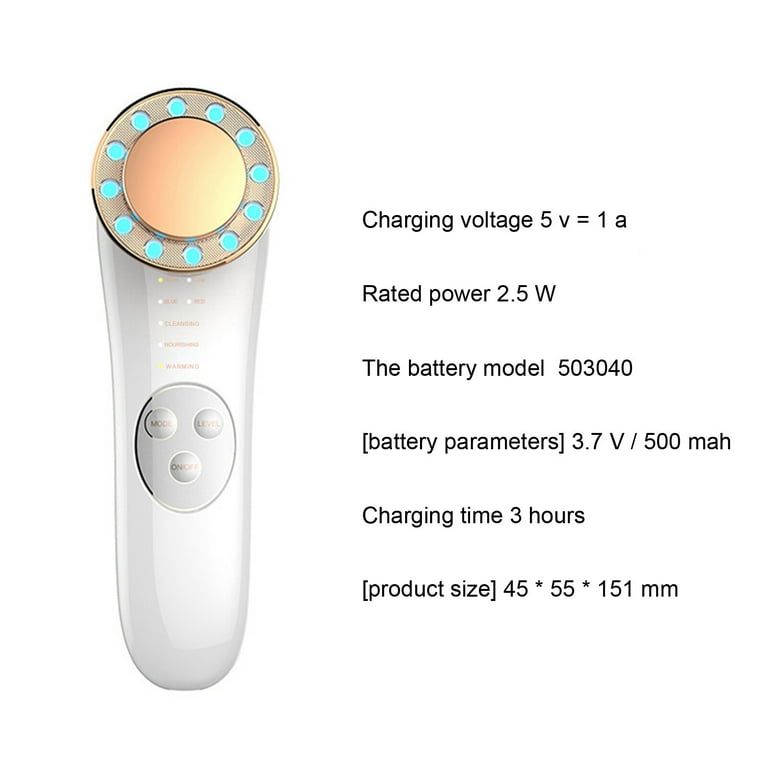 DERCLIVE Facial Massager, 7 in 1 High Frequency Machine