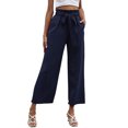thumbnail image 2 of Sngxgn Wide Leg Pants for Women Casual High Waist Pants Loose Trousers(BU1,L), 2 of 9