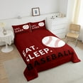 thumbnail image 4 of Erosebridal Baseball Comforter Sets Queen Size,Ball Gaming Bedding Queen Comforter Set,Sport Theme Decor,Reversible,3Pcs, 4 of 8