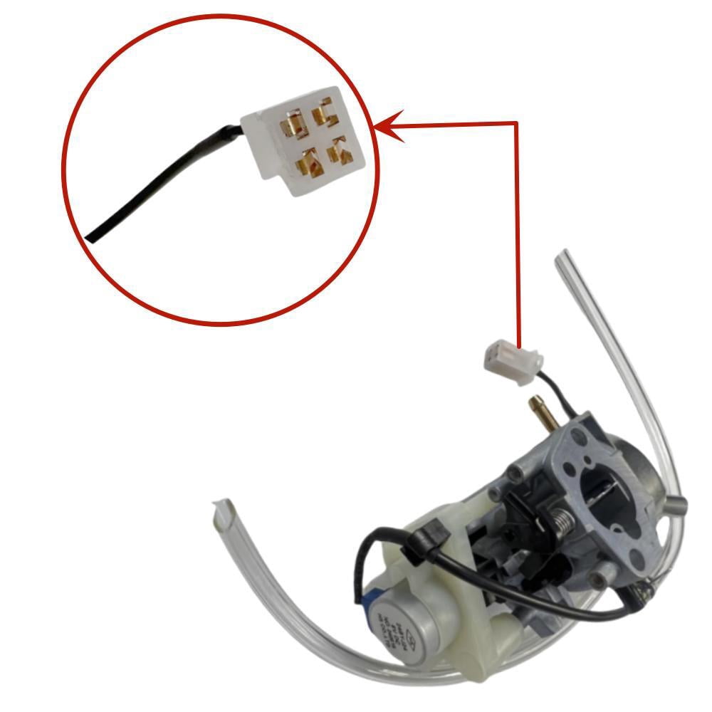 POWER PRODUCTS Carburetor with Stepped Motor and Gaskets and Fuel Line for Predator 3500-Watt Super Quiet Inverter Generator 63584
