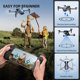 thumbnail image 4 of Drone Con Cámara 1080P Hd Fpv Mini Drone Plegable Para Principiantes Niños Adultos Drone Con Una Tecla Gesto De Despegue/Aterrizaje Selfie Altitude Hold 3D Flip Fácil De Volar 2 Baterías Juguetes Para, 4 of 5