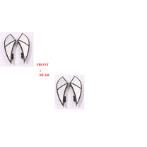 FRONT REAR FOOTBOARDS FLOORBOARDS FOOT PEGS FLOOR BOARD 4 HARLEY TOURING SOFTAIL