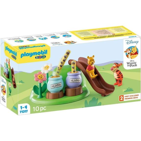 PLAYMOBIL Disney 1.2.3 Winnie & Tigger's Bee Garden Outdoor Playsets Multicolor, 1.23 lb
