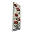thumbnail image 2 of Epic Graffiti 'Simple Red Floral II' by Silvia Vassileva, Canvas Wall Art, 12"x36", 2 of 2