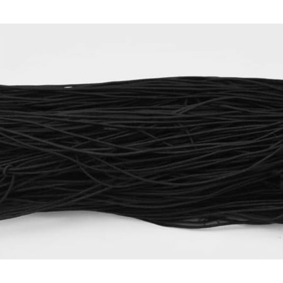 Elastic Cord Black about 1mm thick about 25.15~27.34 yards(23~25m)/bundle