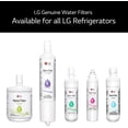 thumbnail image 3 of 2-Pack LT700P Replacement Refrigerator Water Filter – NSF 42 & 53 Certified, Compatible For LG Fridge Water Filter, 6-Month / 200 Gallon, White, 3 of 10