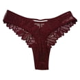 thumbnail image 3 of Tanga Secret Treasures para Dama , de Encaje Vino Talla M, 3 of 4