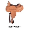 thumbnail image 4 of Schneiders Jackson II Roughout Work Saddle | Secure Fit | Light Oil | Size 17, 4 of 7