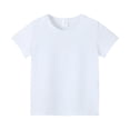 thumbnail image 5 of Kids' Short Sleeve T-Shirt Quick Dry Solid Crew Neck Shirt Casual Clothing Layering, 5 of 5