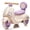Purple, variant on 12V Kids Ride On Wooden Handle Motorcycle Toddler Electric Scooter, 3-Wheel Stable Design, Parent Remote, Slow Start & Stop, Bluetooth Music, LED Lights for Ages 1-3