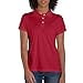 thumbnail image 3 of Hanes Womens Sport Cool DRI Performance Polo, M, Deep Red, 3 of 4