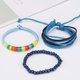 thumbnail image 3 of Pulseras para mujer, regalos para mujeres y hombres, pulsera de cuero tejida vintage, juego de pulseras de cuero de aleación, joyería de pulsera, 3 of 3