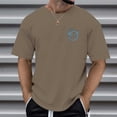 thumbnail image 2 of Summer Hop T Shirts for Men Crewneck Short Sleeve Y2K Graphic Tee Relaxed Fit Streetwear Tops Coffee XXL, 2 of 8