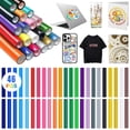 thumbnail image 1 of POGEPE Vinilo Permanente Adhesivo para M&aacute;quina Cricut, 46 Hojas Vinilo Adhesivo Impermeable, 12x12 Pulgadas Vinil Adhesivo para Decoraciones de Fiestas, Tazas DIY, Manualidades Siluetas, Ca, 1 of 7