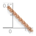 thumbnail image 2 of 14k Rose Gold Solid Lobster Claw Closure 1.40mm Wheat Chain Necklace 18 Inch Chain Necklace for Women and Men, 2 of 2