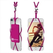 Gear Beast Hot Pink Lanyard with Card Pocket For All Smartphones 32 in. L - Case Of: 1;