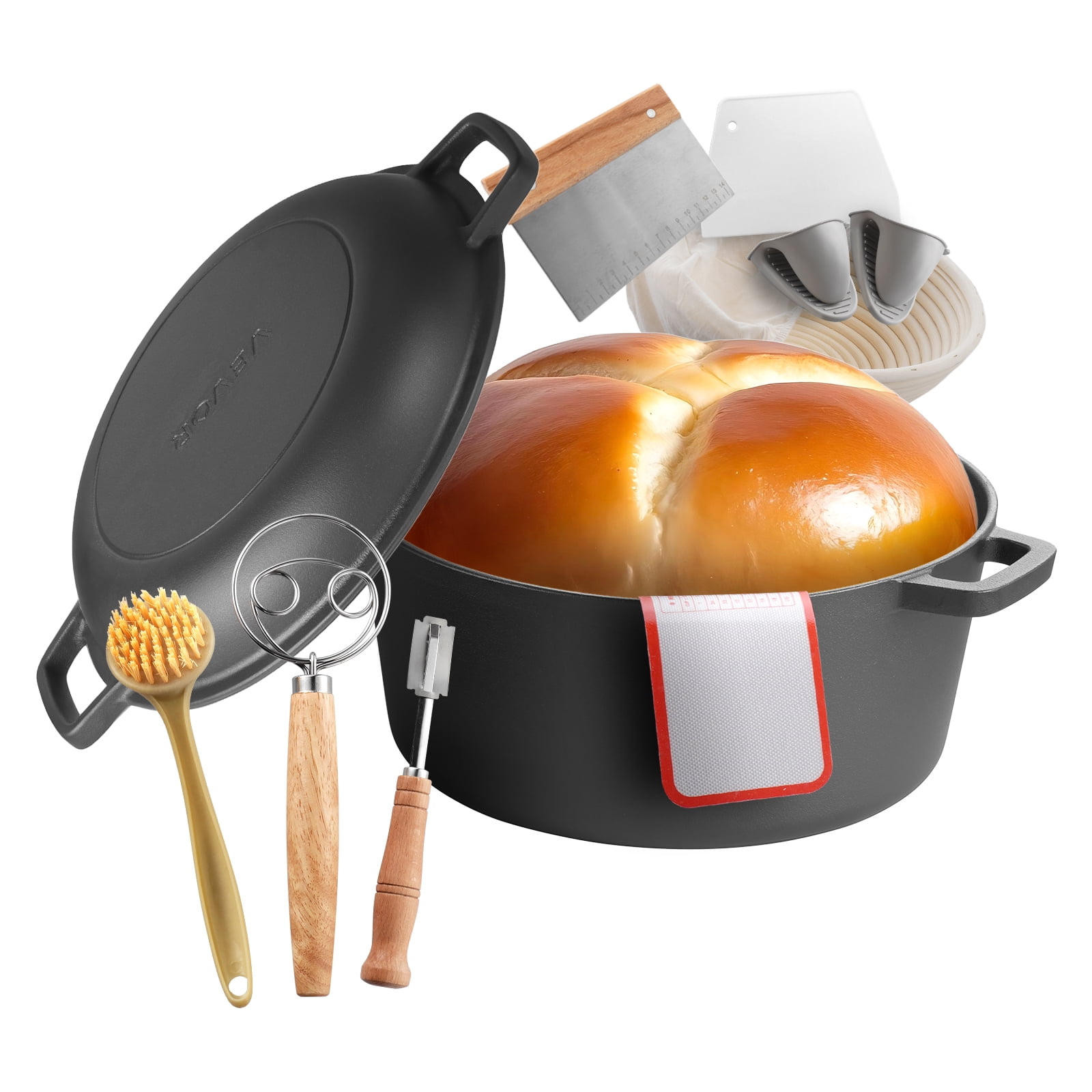 The Pioneer Woman Vintage Floral 4 Quart Enamel Cast Iron Dutch