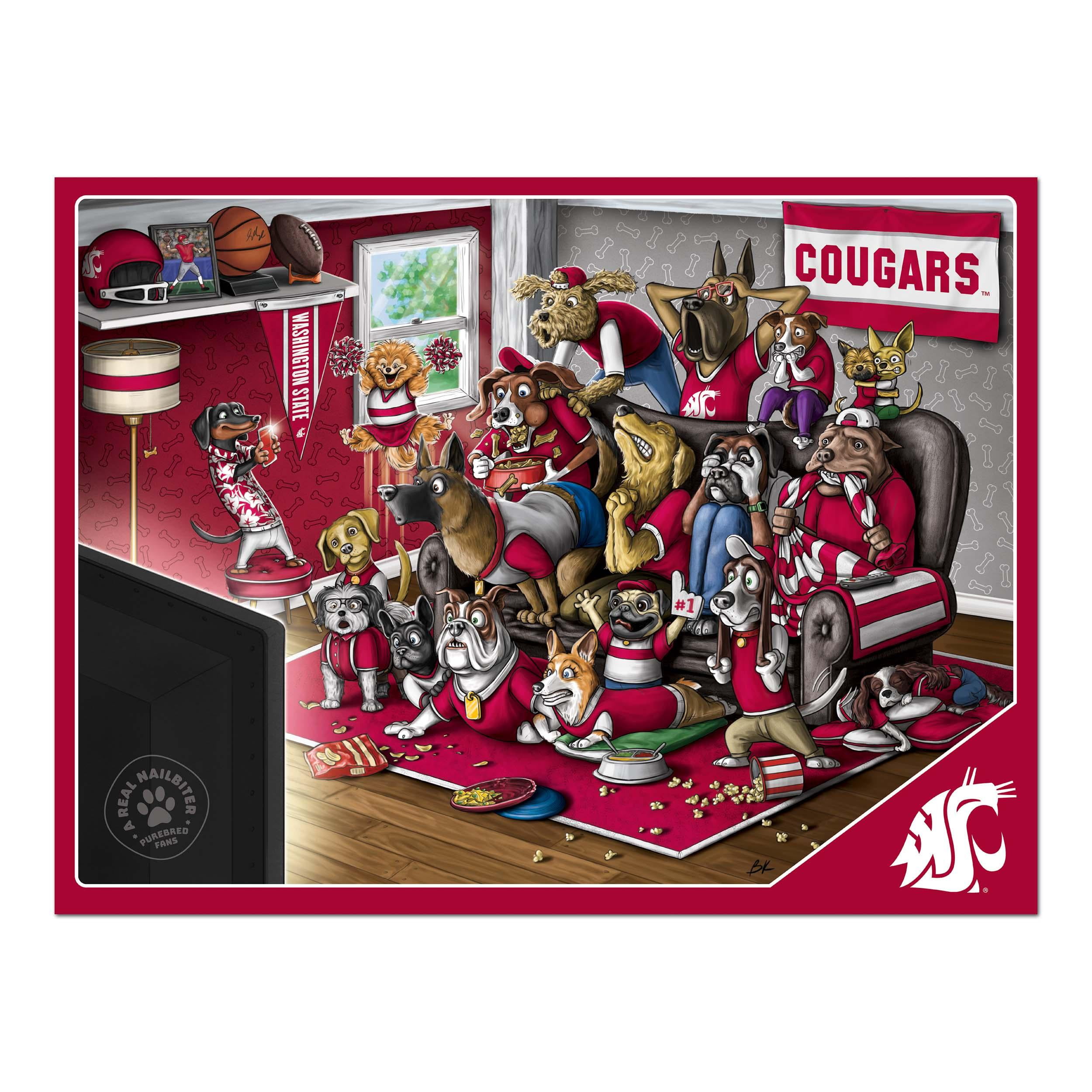 YouTheFan NCAA Washington State Cougars Purebred Fans Nailbiter Puzzle - 500 PC